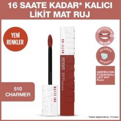 Maybelline New York Super Stay Matte Ink Likit Mat Ruj - 510 Charmer