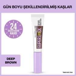 Maybelline Super Lock Brow Glue Kaş Sabitleyici Maskara - Deep Brown - 2