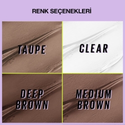 Maybelline Super Lock Brow Glue Kaş Sabitleyici Maskara - Deep Brown - 3