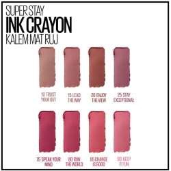 Maybelline Super Stay Ink Crayon Kalem Mat Ruj No:20 Enjoy The View - 6