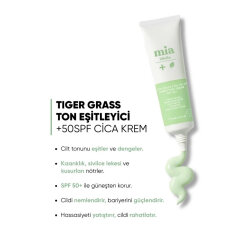 Mia Klinika Tiger Grass Ton Eşitleyici 50 SPF+ Cica Krem 30 ml - Mia Klinika (1)