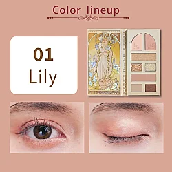Millefee Lady Flower Göz Farı ve Allık Çok Amaçlı Makyaj Paleti 01 Lilly - 3
