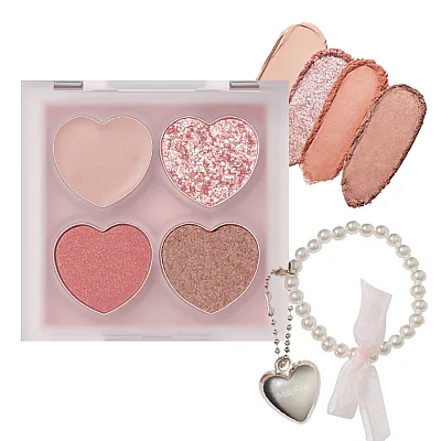 Millefee Under Eye Glam Far Paleti - 02 Strawberry Pink - Millefee