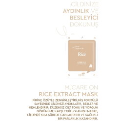 Mjcare On Rice Extract Pirinç Özlü Yüz Maskesi - Mjcare (1)