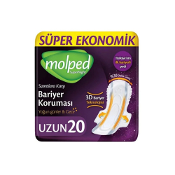 Molped Hijyenik Ped Supernight Uzun 20'li - Molped