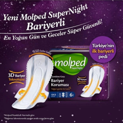 Molped Hijyenik Ped Supernight Uzun 20'li - 4