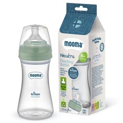 Mooma Neutra Antikolik Tritan Biberon 250 ml +18 Ay - Yeşil - Mooma