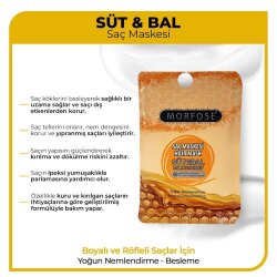 Morfose Saç Maskesi Süt Bal 25 ml - 3
