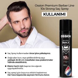 Morfose Saç Spreyi 10x Ossion Strong 300 ml - 3