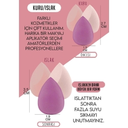 Mujgan Kalp Stantlı Sünger Seti Pembe 3lü - 2