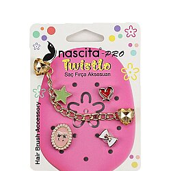 Nascita Saç Fırçası Aksesuar Seti Twistlo Pembe 4'lü - Nascita