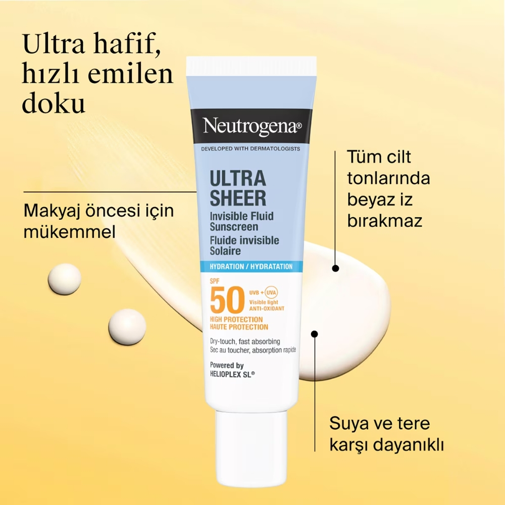 Neutrogena Ultra Sheer Solarire SPF50+ Güneş Kremi 50 ml - Neutrogena (1)