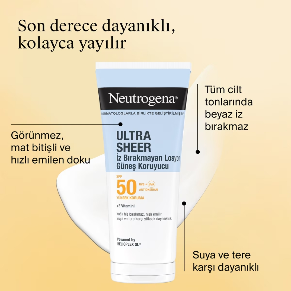 Neutrogena Ultra Sheer SPF50+ Güneş Losyonu 200 ml - 3
