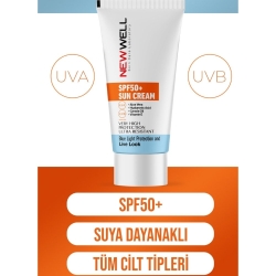 New Well Güneş Kremi Yüksek Koruma SPF50+ Aloe Vera 50ml - 5