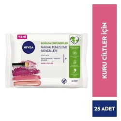 Nivea 3ü 1 Arada Makyaj Temizleme Mendili Kuru Cilt 25 Adet - Nivea