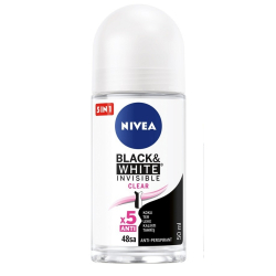 Nivea Black&White Clear Roll-On 50ml
