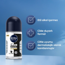 Nivea Deodorant Roll-On Black & White Epic Night Erkek 50 ml - 7