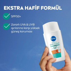 Nivea Derma Skin Cleaer SPF 50+ Fluid Krem 40 ml - 3