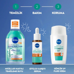 Nivea Derma Skin Cleaer SPF 50+ Fluid Krem 40 ml - 5