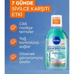 Nivea Derma Skin Clear Micellar Makyaj Temizleme Suyu 400ml - 2