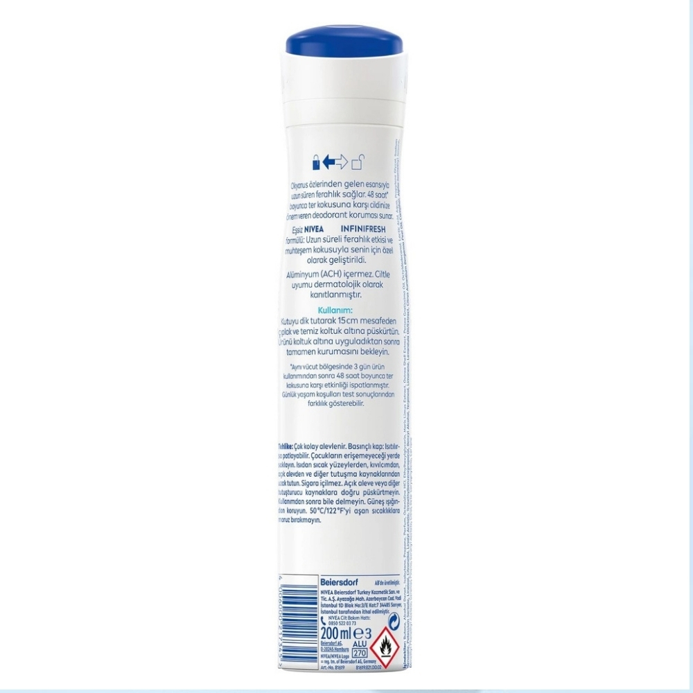 Nivea Fresh Natural Kadın Sprey Deodorant 200 ml - 6