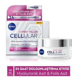 Nivea Hyaluron Cellular Filler Yaşlanma Belirtilerine Karşı Gündüz Kremi 50ml - Nivea