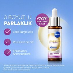 Nivea Luminious630 Skin Glow Anında Aydınlatıcı Serum 30ml - 4