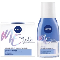 Nivea Make Up Expert Nemlendirici Makyaj Bazı 50ml Çıft Etkili Göz Makyaj Temizleyici 125 ml - Nivea