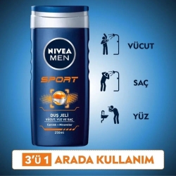 Nivea Men Derma Control Clinical Sprey Deodorant 150ml + Sport Duş Jeli 250ml - 2