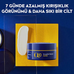 Nivea Q10 Cilt Sıkılaştırıcı Kırışıklık Karşıtı Yüz Gece Kremi 50ml - 4