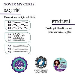 Novex My Curls Tüm Saç Tipleri İçin Bukle Belirginleştirici Durulanmayan Saç Bakım Kremi 500ml - Novex (1)