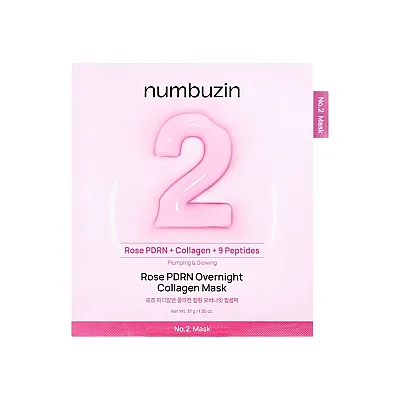 Numbuzin No 2 Rose PDRN Overnight Collagen Yüz Maskesi - Numbuzin