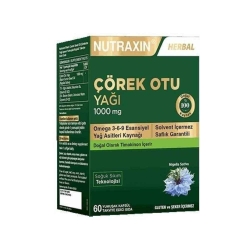 Nutraxin Çörek Otu Yağı 1000mg 60 Kapsül