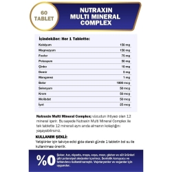 Nutraxin Multi Mineral Complex 60 Tablet - 3