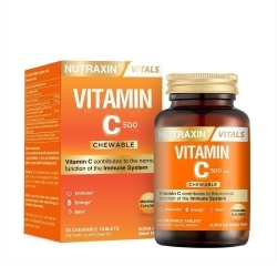 Nutraxin Vitamin C 500mg 30'lu Çiğneme Tableti
