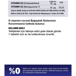 Nutraxin Vitamin D3 K2 120 Tablet - 2