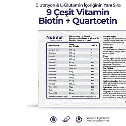 Nutriful Glutawell Glutatyon Ve L-glutamin Içeren 30 Tablet - Nutriful (1)