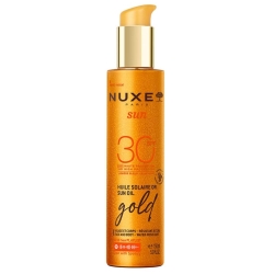 Nuxe Sun Altın Işıltılı Bronzlaştırıcı Yüz ve Vücut Güneş Koruyucu Yağ SPF30 150ml