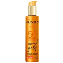 Nuxe Sun Altın Işıltılı Bronzlaştırıcı Yüz ve Vücut Güneş Koruyucu Yağ SPF50 150ml