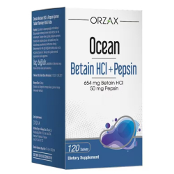 Orzax Ocean Betain HCl + Pepsin 120 Tablet