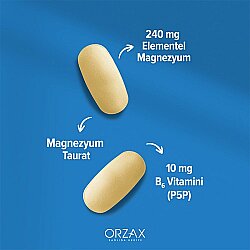 Orzax Ocean ExtraMag Magnezyum Taurat+P5P Takviye Edici Gıda 60 Tablet - Orzax (1)