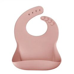 Oioi Basic Silikon Mama Önlüğü Pembe - Oioi