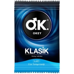 Okey Klasik Prezervatif 3'lü Poşet