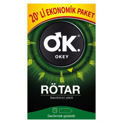 Okey Rötar Max Prezervatif 20 Adet - Okey