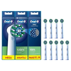 Oral-B Pro Cross Action 9'lu Diş Fırçası Yedek Başlığı 