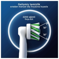 Oral-B Pro Cross Action X-Filament Şarjlı Diş Fırçası Yedek Başlığı 2 Adet - 4