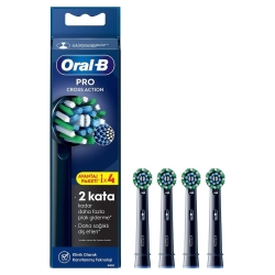 Oral-B Pro Cross Action X-Filament Siyah Şarjlı Diş Fırçası Yedek Başlığı 4 Adet