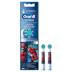 Oral-B Pro Kids Spiderman Şarjlı Diş Fırçası Yedek Başlığı 2 Adet