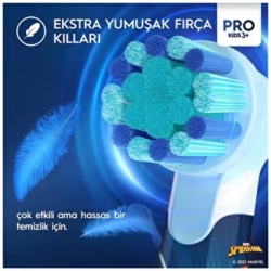 Oral-B Vitality Pro Spiderman Özel Seri Çocuklar için Şarj Edilebilir Diş Fırçası - 4