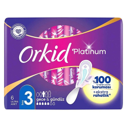 Orkid Hijyenik Ped Platinum Gece 6'lı - Orkid (1)
